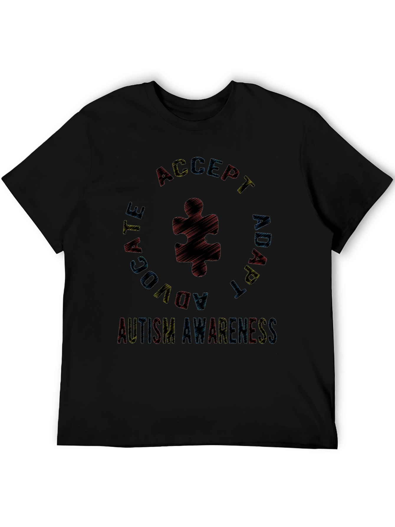 Autism Awareness Black T-Shirt