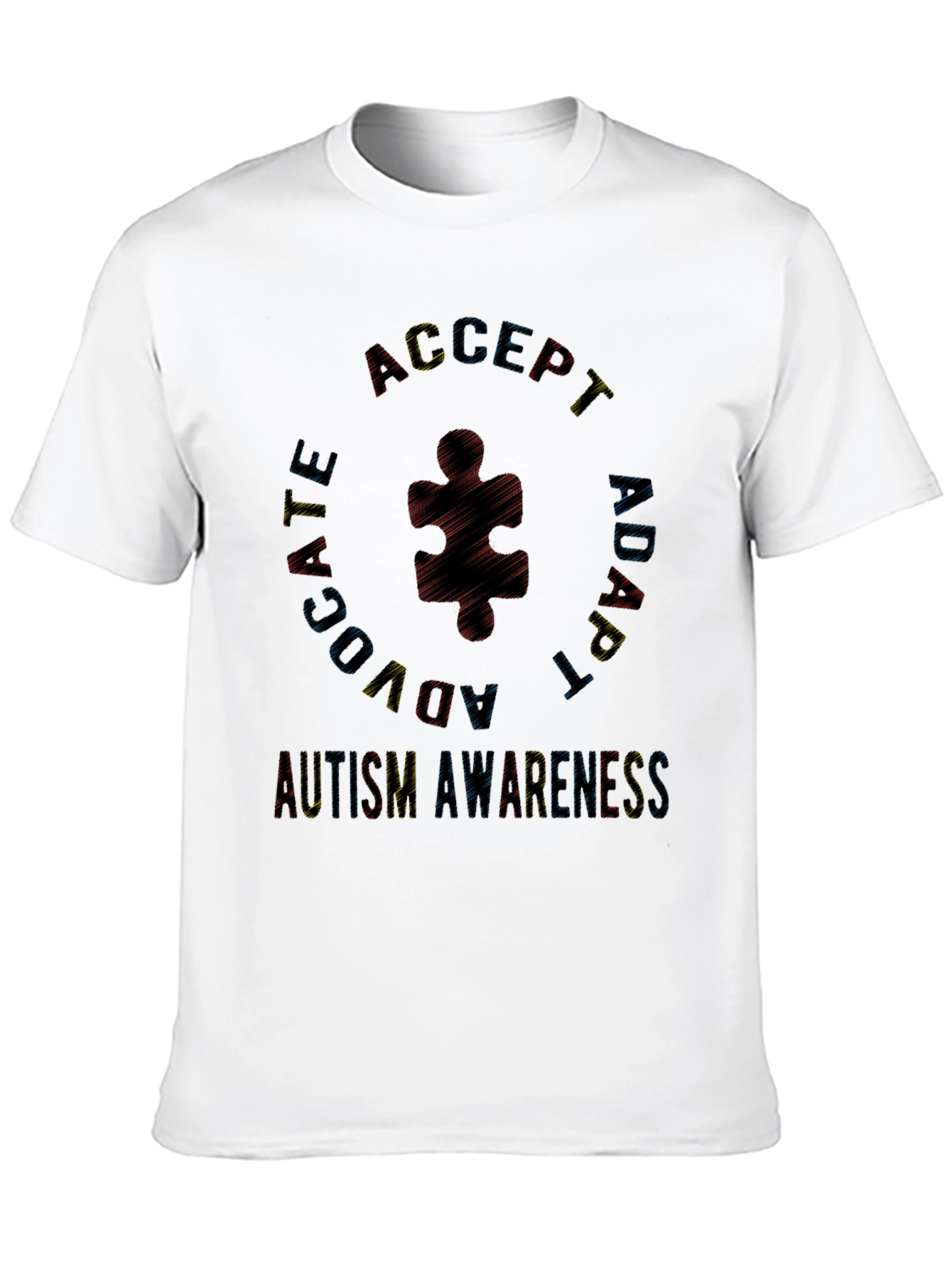Autism Awareness Black T-Shirt