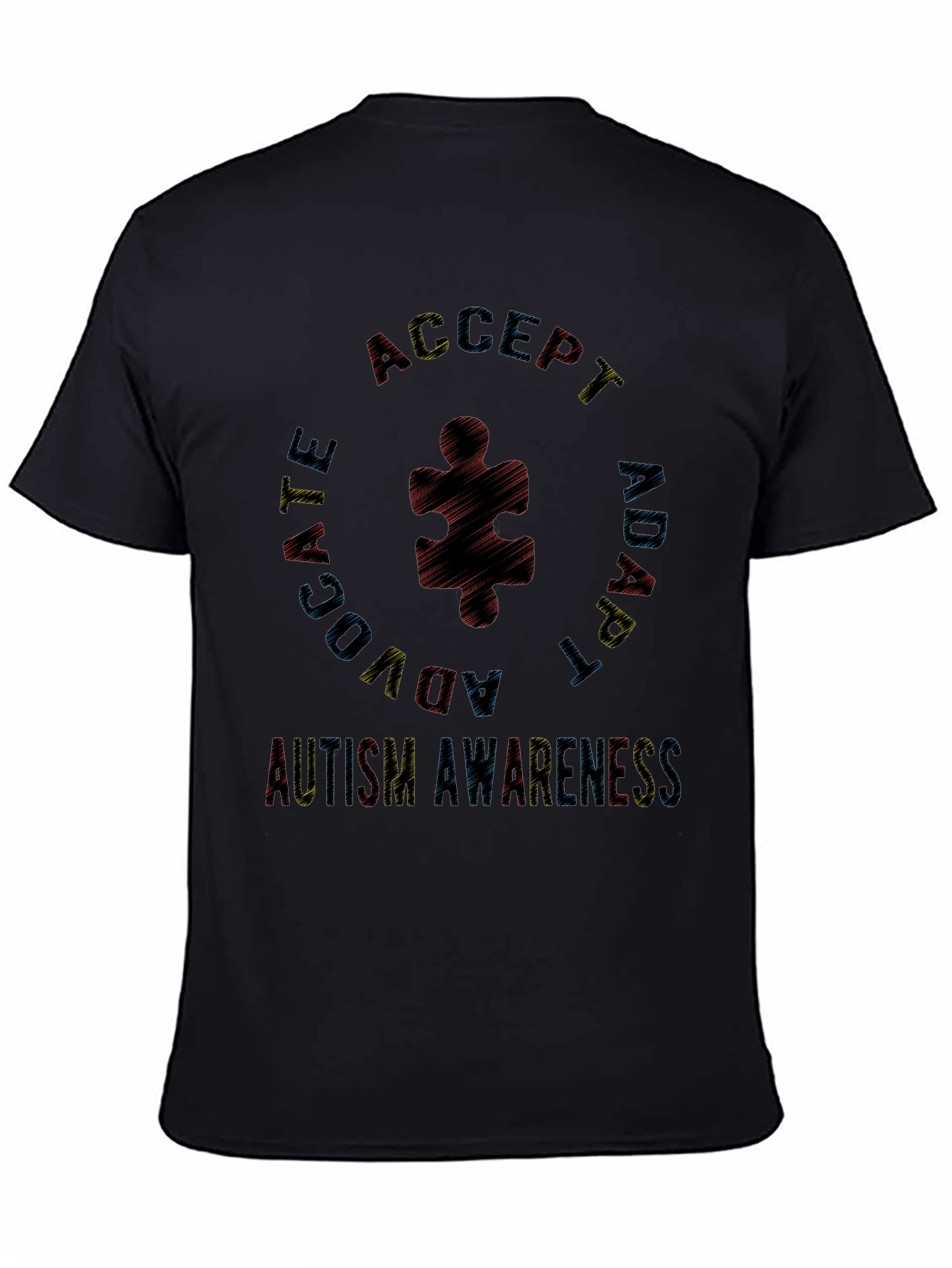 Autism Awareness Black T-Shirt