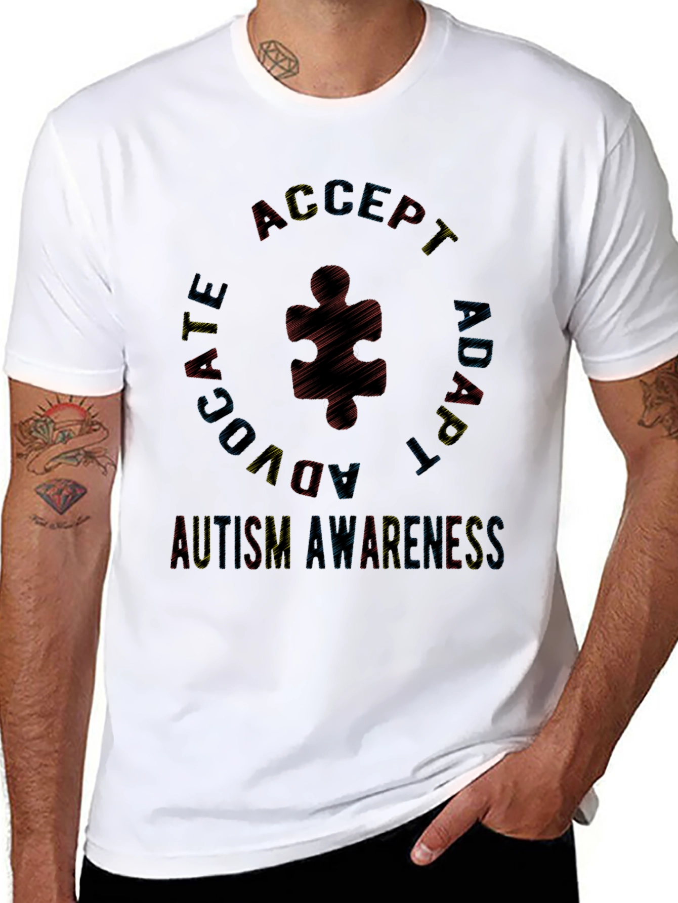 Autism Awareness Black T-Shirt