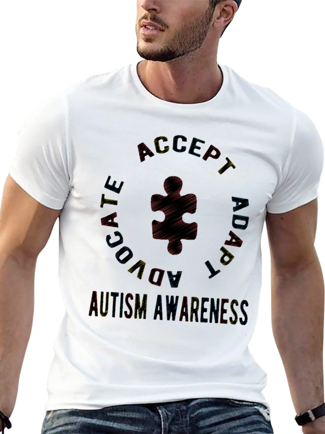 Autism Awareness Black T-Shirt