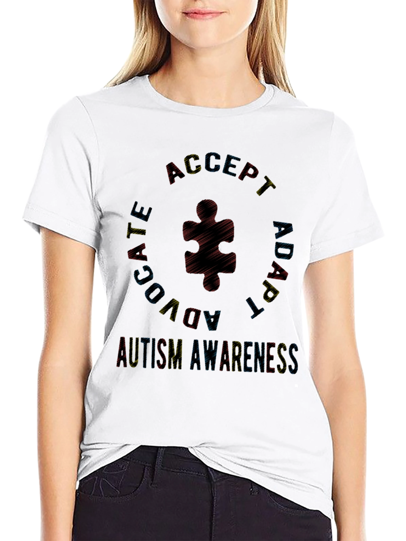 Autism Awareness Black T-Shirt