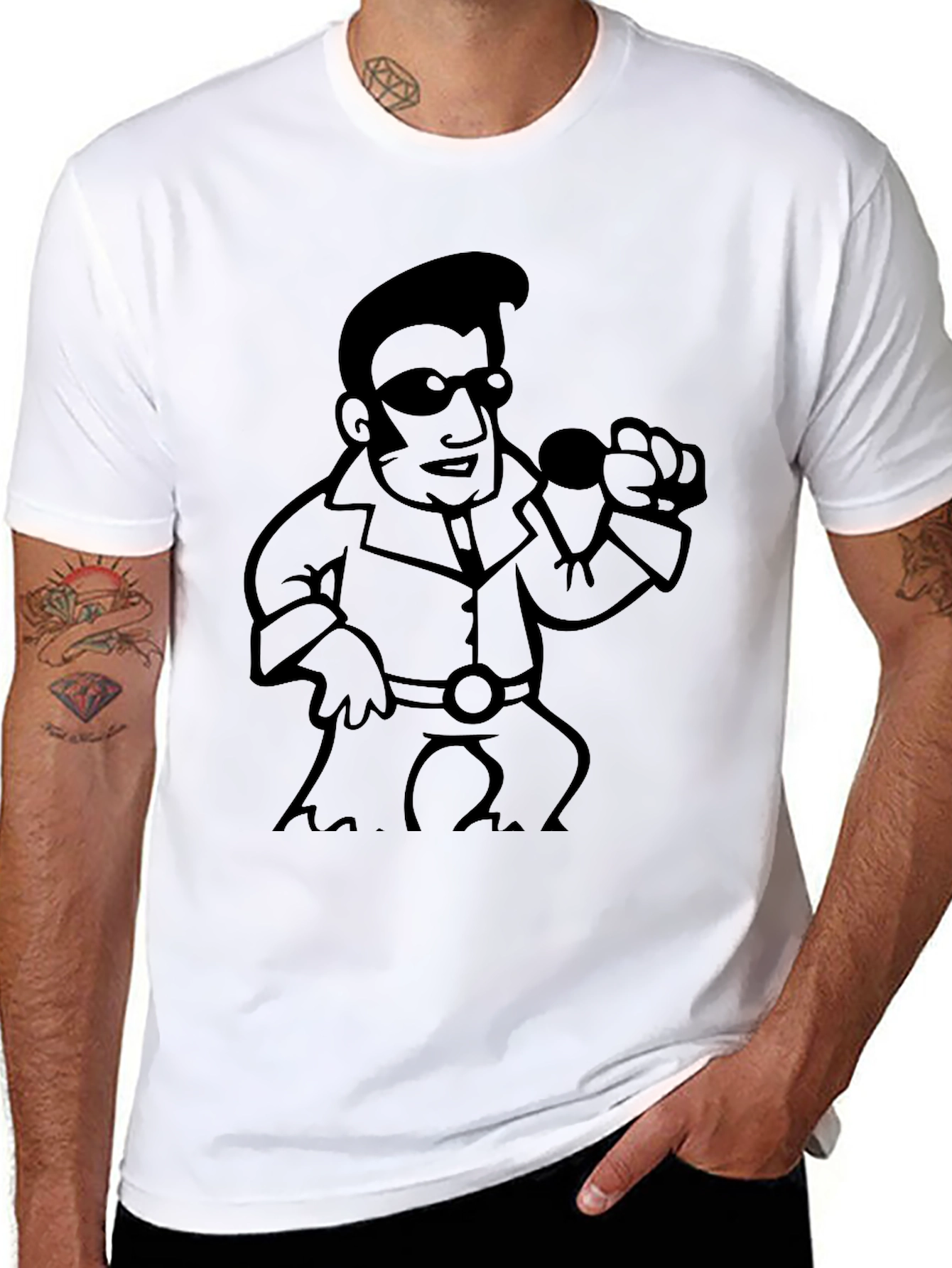 Elvis Style Graphic T-Shirt