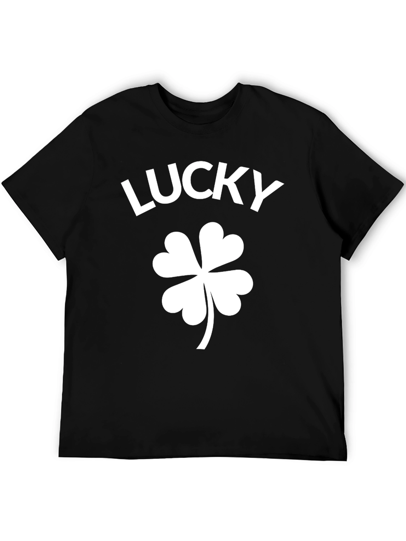 Lucky Shamrock Black T-Shirt