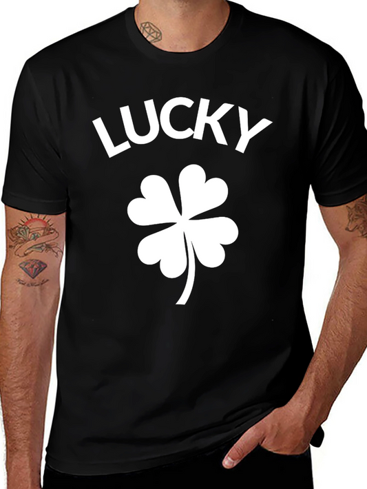 Lucky Shamrock Black T-Shirt