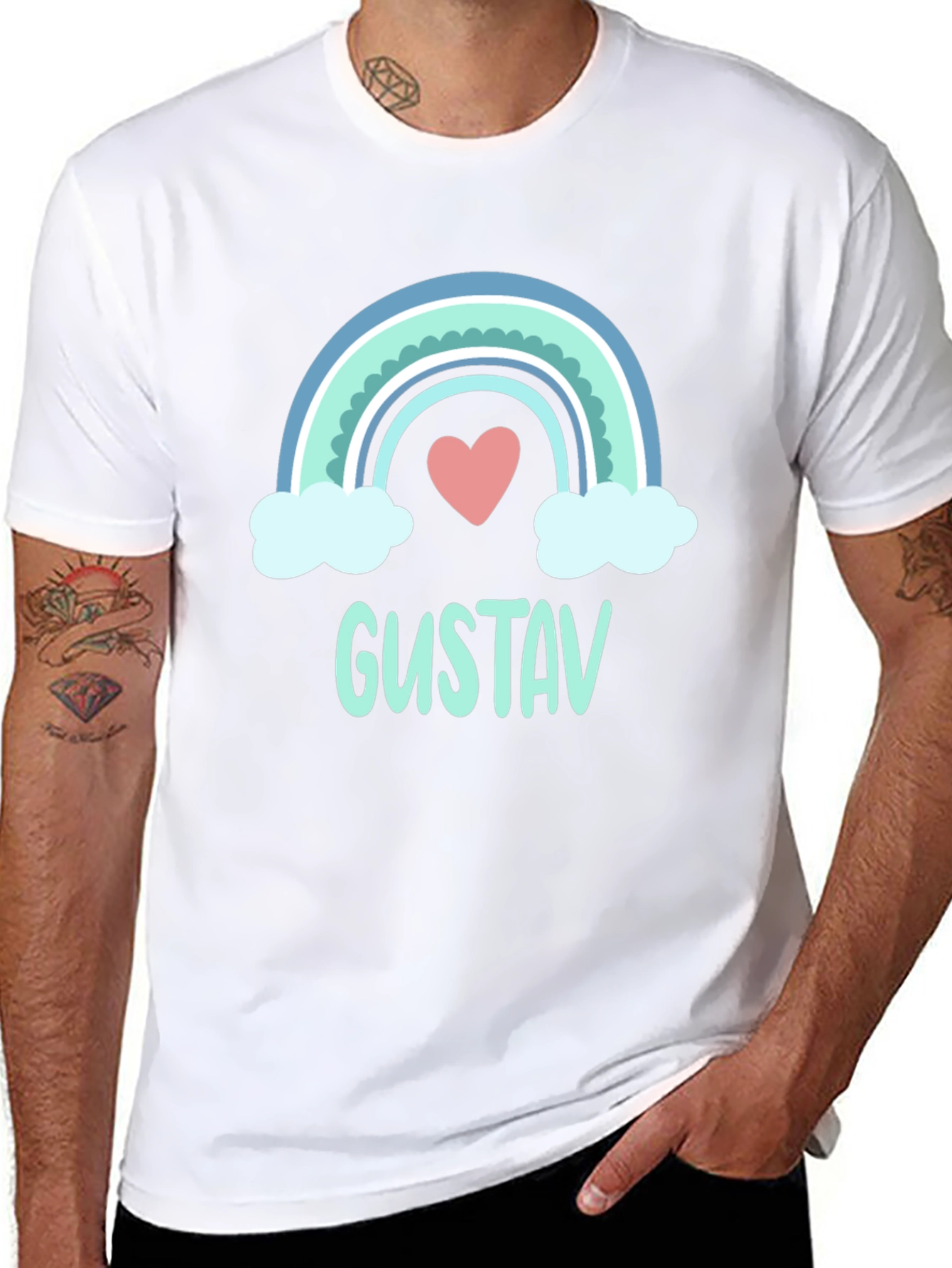 Rainbow Gustav T-Shirt: Personalized Fun