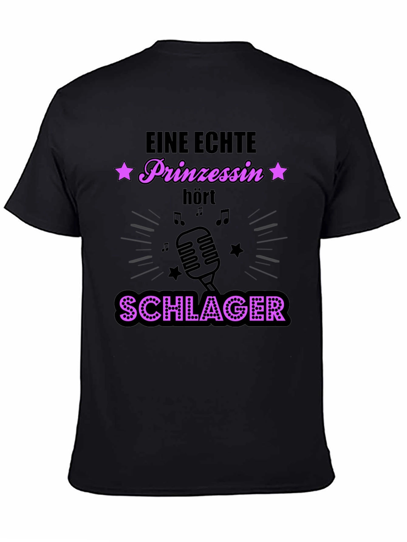 Schlager Princess T-Shirt - Black Graphic Tee