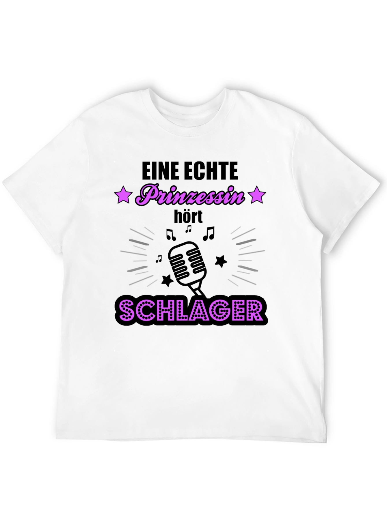 Schlager Princess T-Shirt - Black Graphic Tee