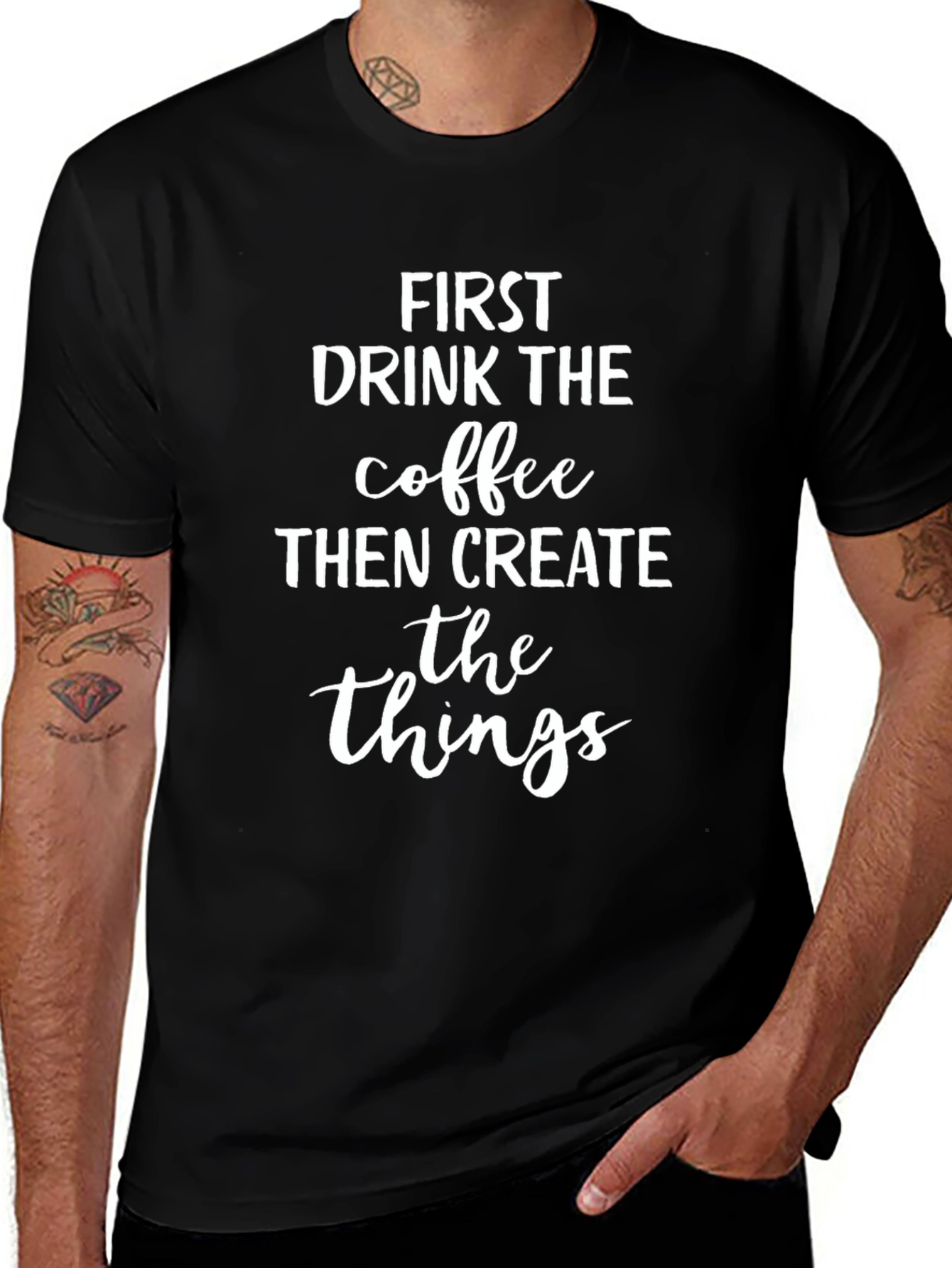Coffee Then Create T-Shirt