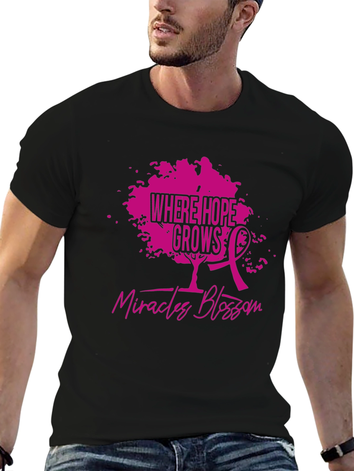 Hope Grows Breast Cancer Awareness T-Shirt