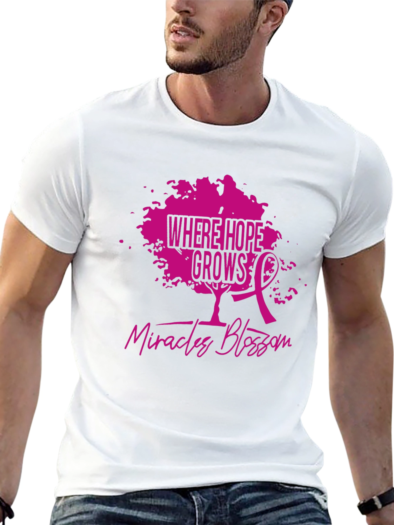 Hope Grows Breast Cancer Awareness T-Shirt