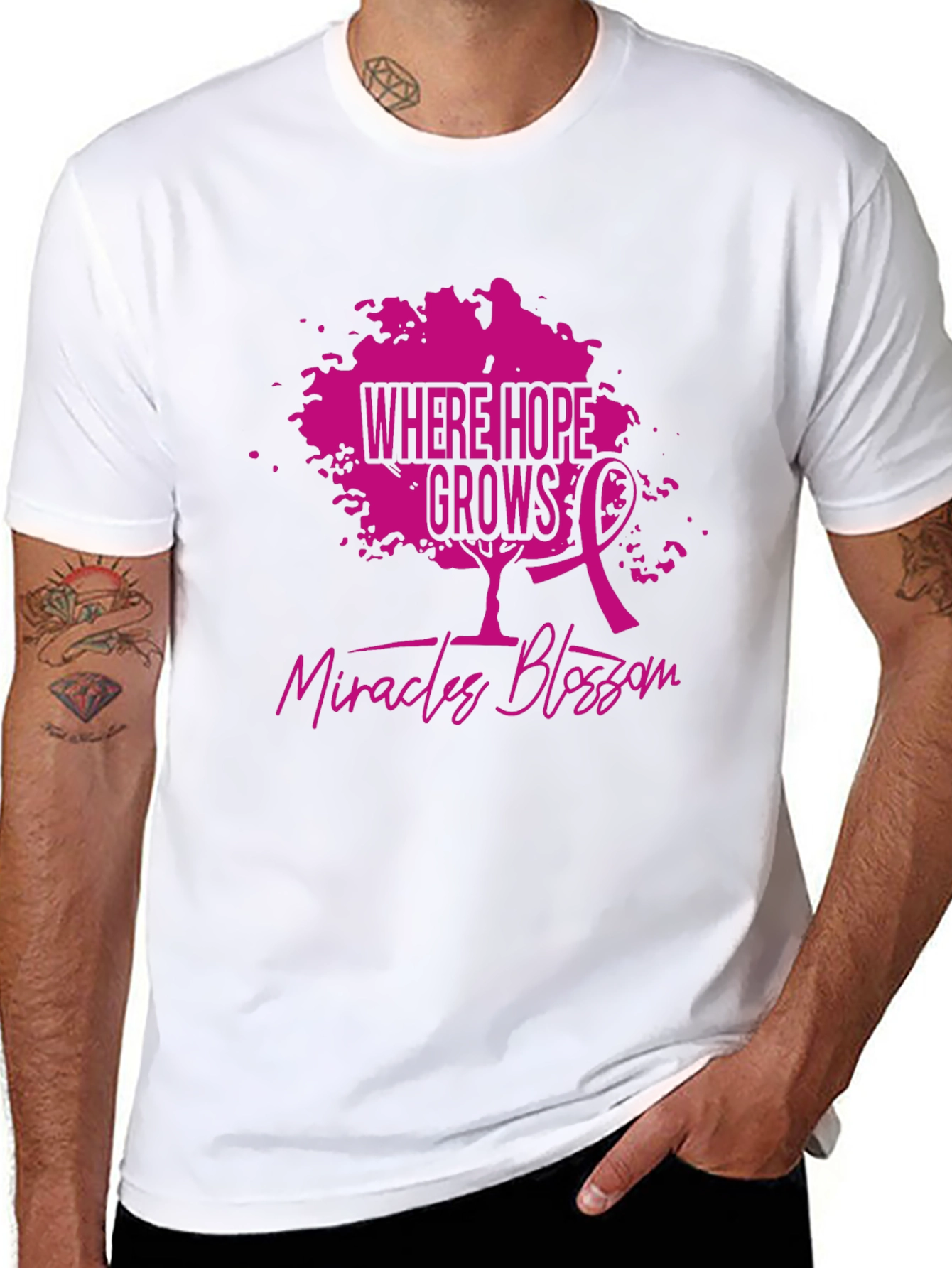 Hope Grows Breast Cancer Awareness T-Shirt