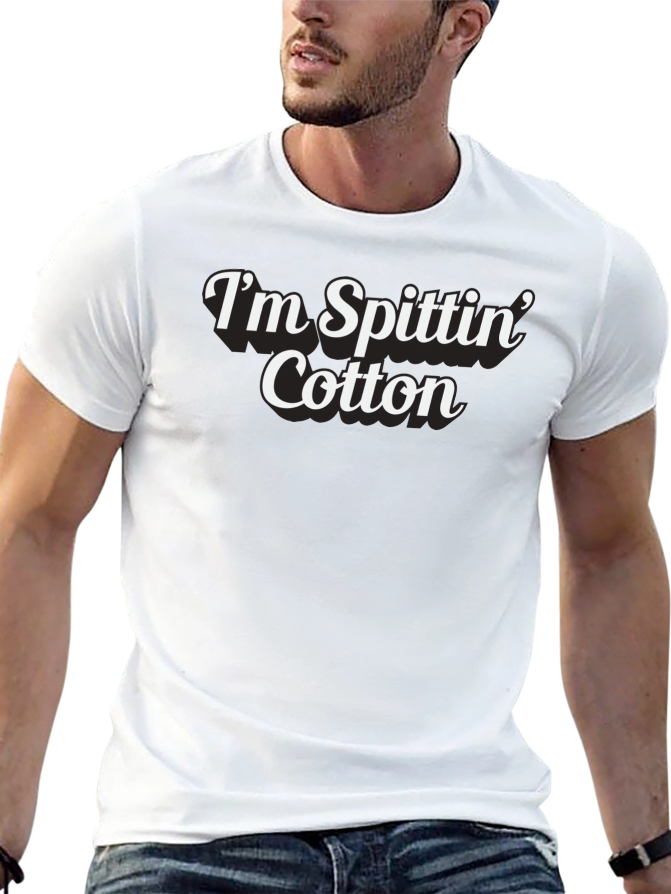 Im Spittin Cotton Graphic T-Shirt