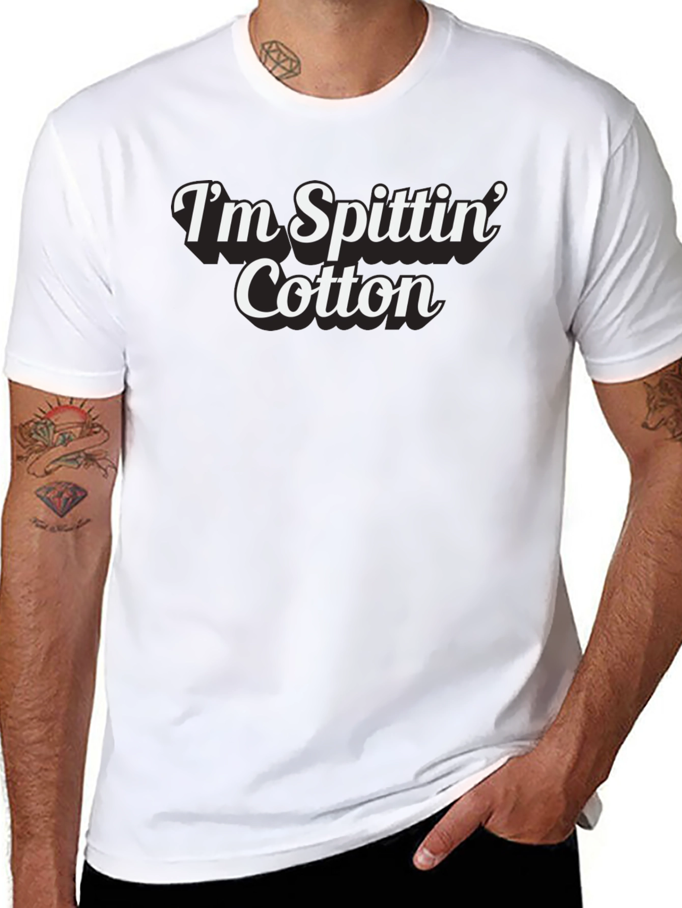 Im Spittin Cotton Graphic T-Shirt