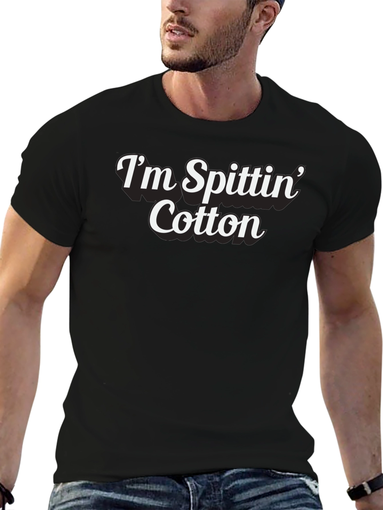 Im Spittin Cotton Graphic T-Shirt