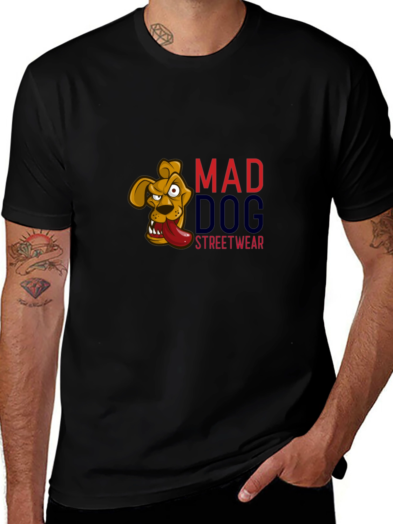 Mad Dog Streetwear Graphic T-Shirt