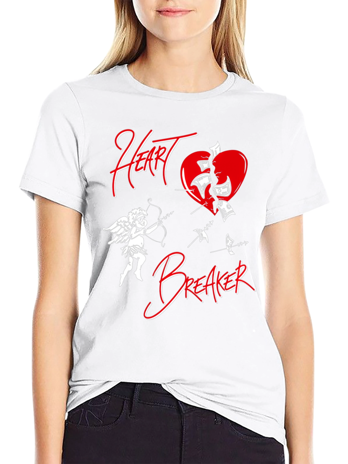 Heartbreaker Cupid Graphic T-Shirt