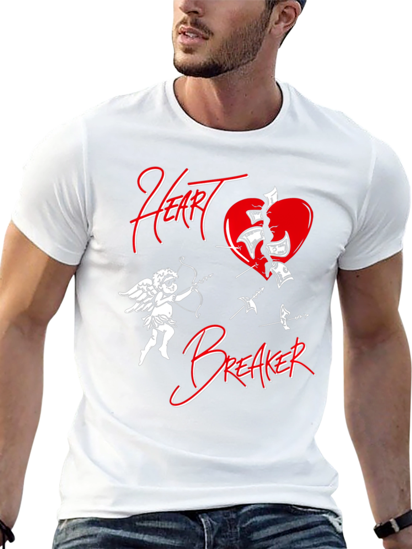 Heartbreaker Cupid Graphic T-Shirt