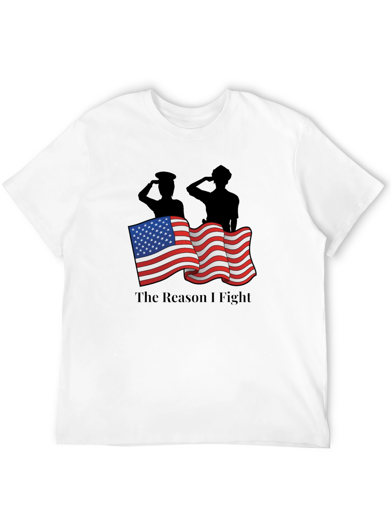 Patriotic The Reason I Fight Graphic Tee