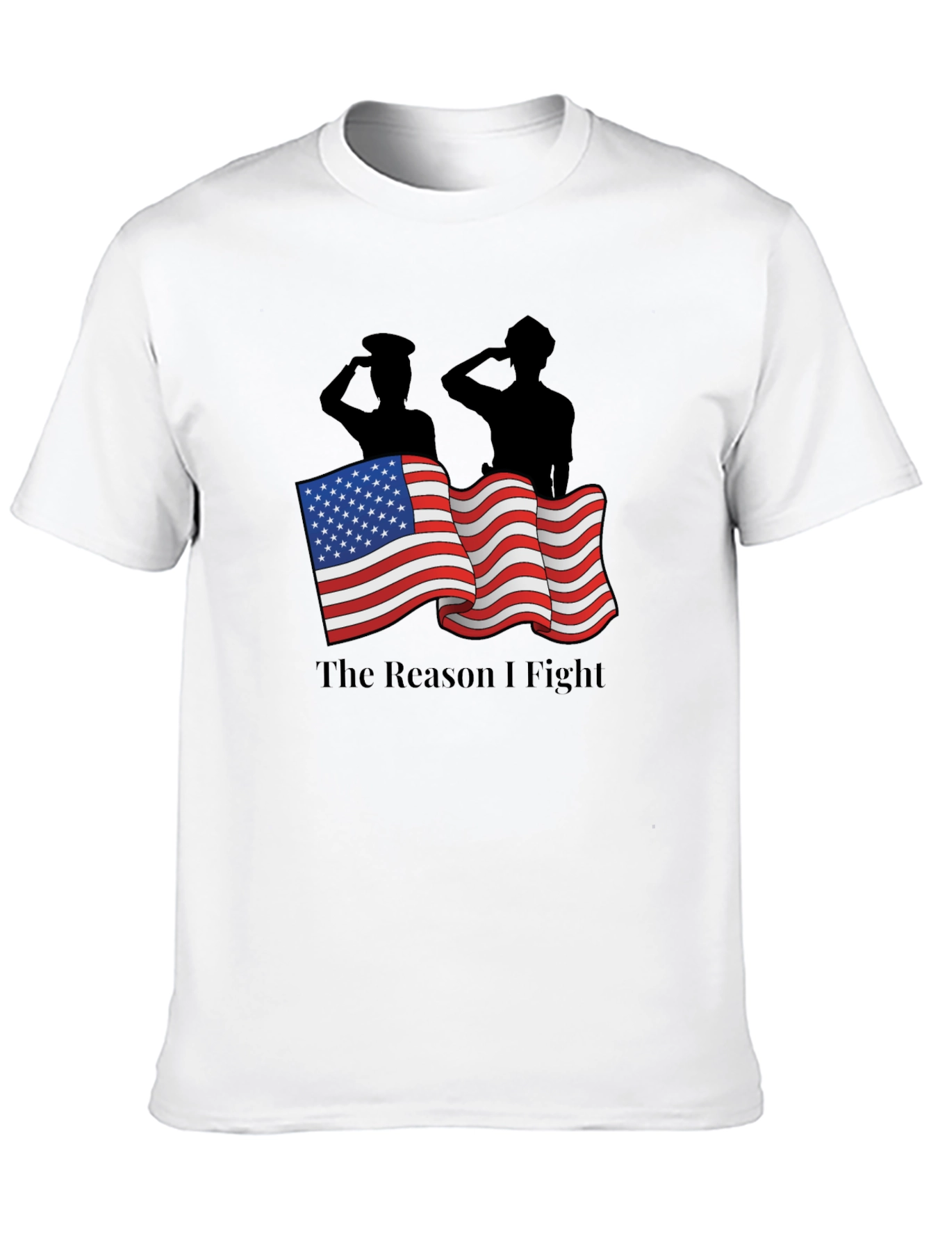 Patriotic The Reason I Fight Graphic Tee