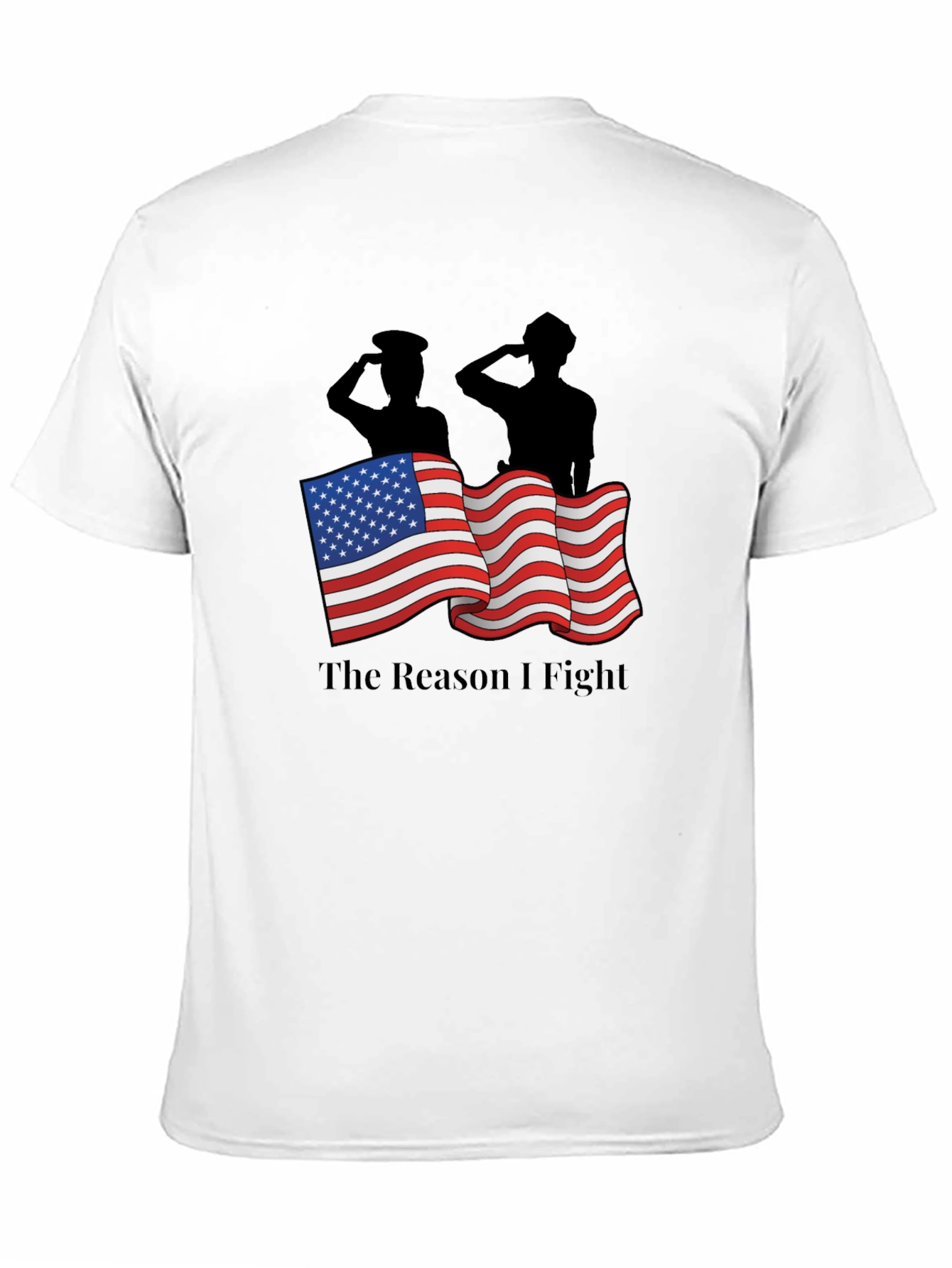 Patriotic The Reason I Fight Graphic Tee