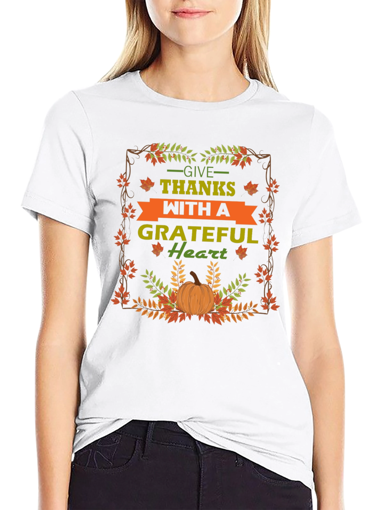 Grateful Heart Thanksgiving T-Shirt