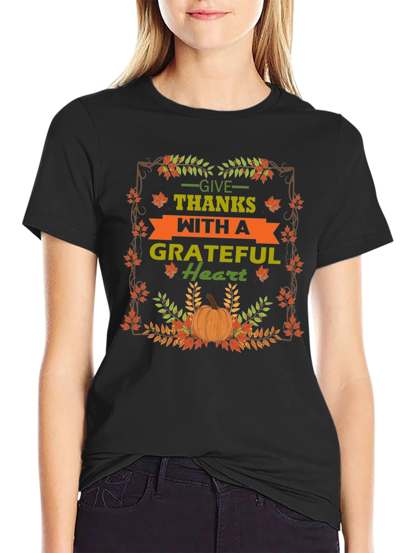 Grateful Heart Thanksgiving T-Shirt