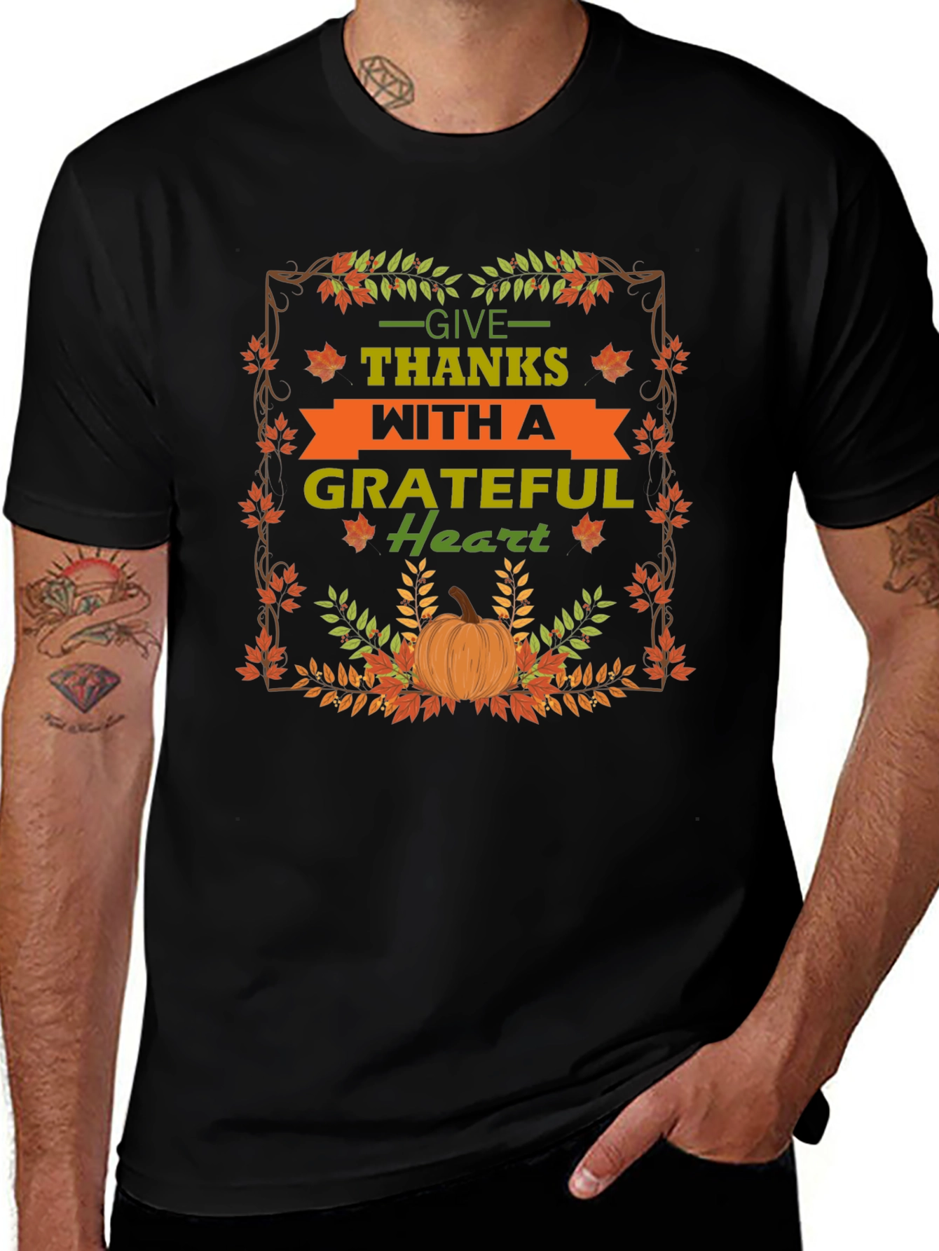 Grateful Heart Thanksgiving T-Shirt