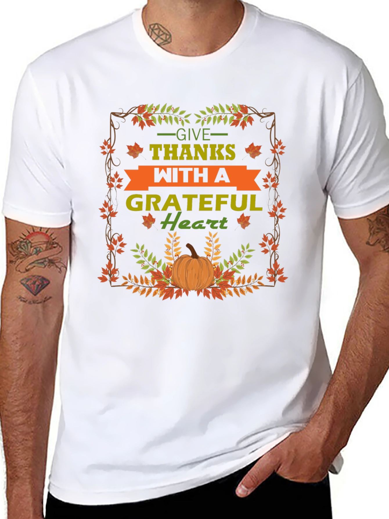 Grateful Heart Thanksgiving T-Shirt
