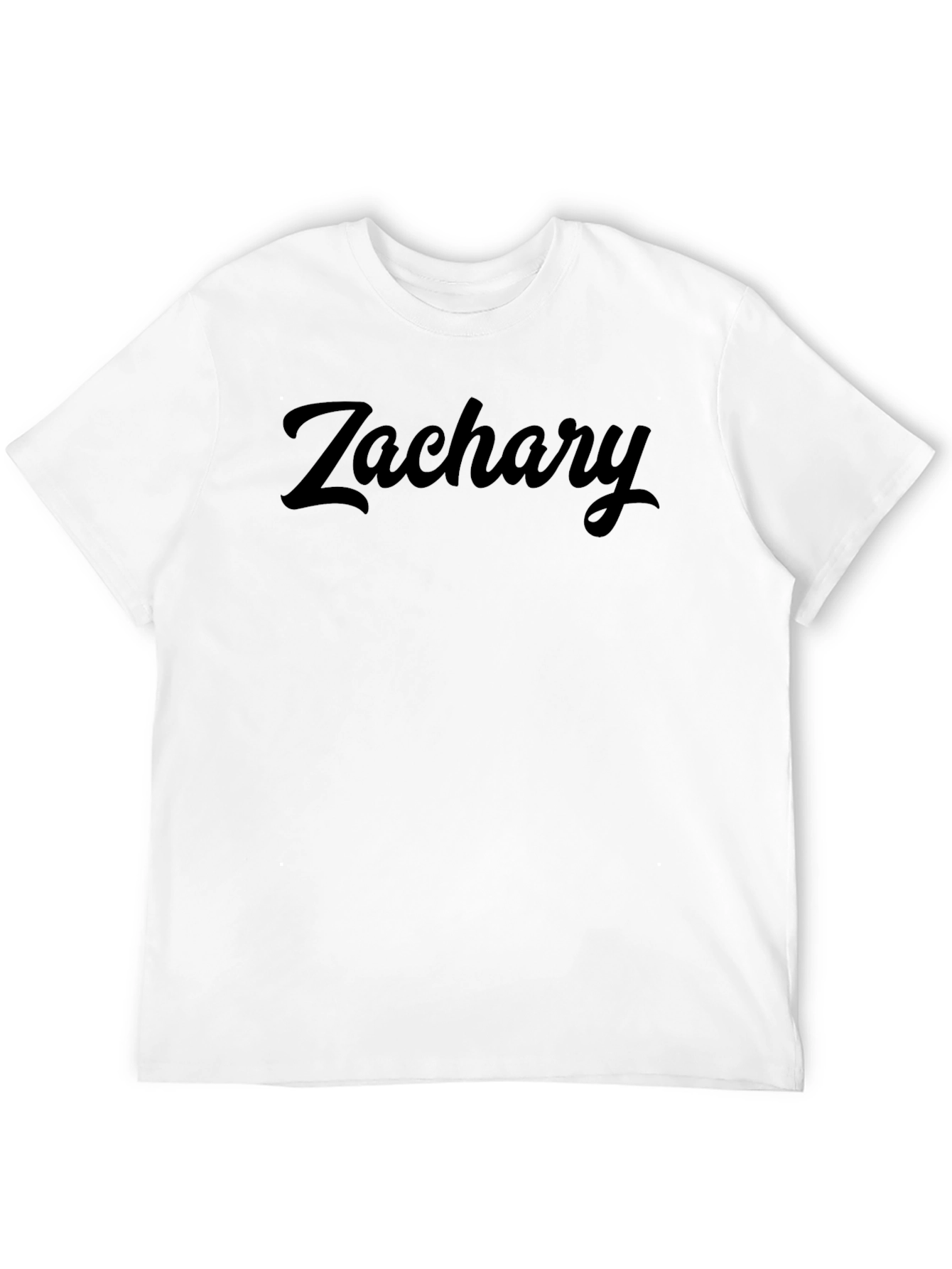 Mens Zachary Script Black T-Shirt