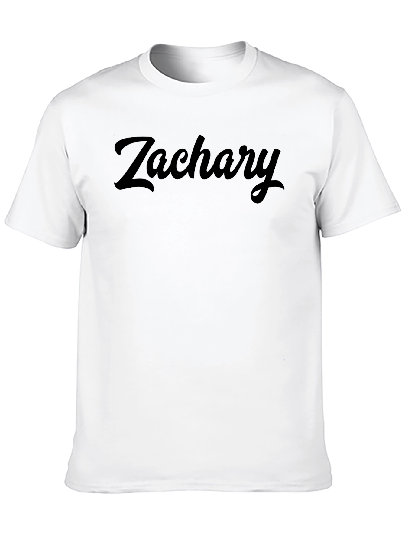 Mens Zachary Script Black T-Shirt
