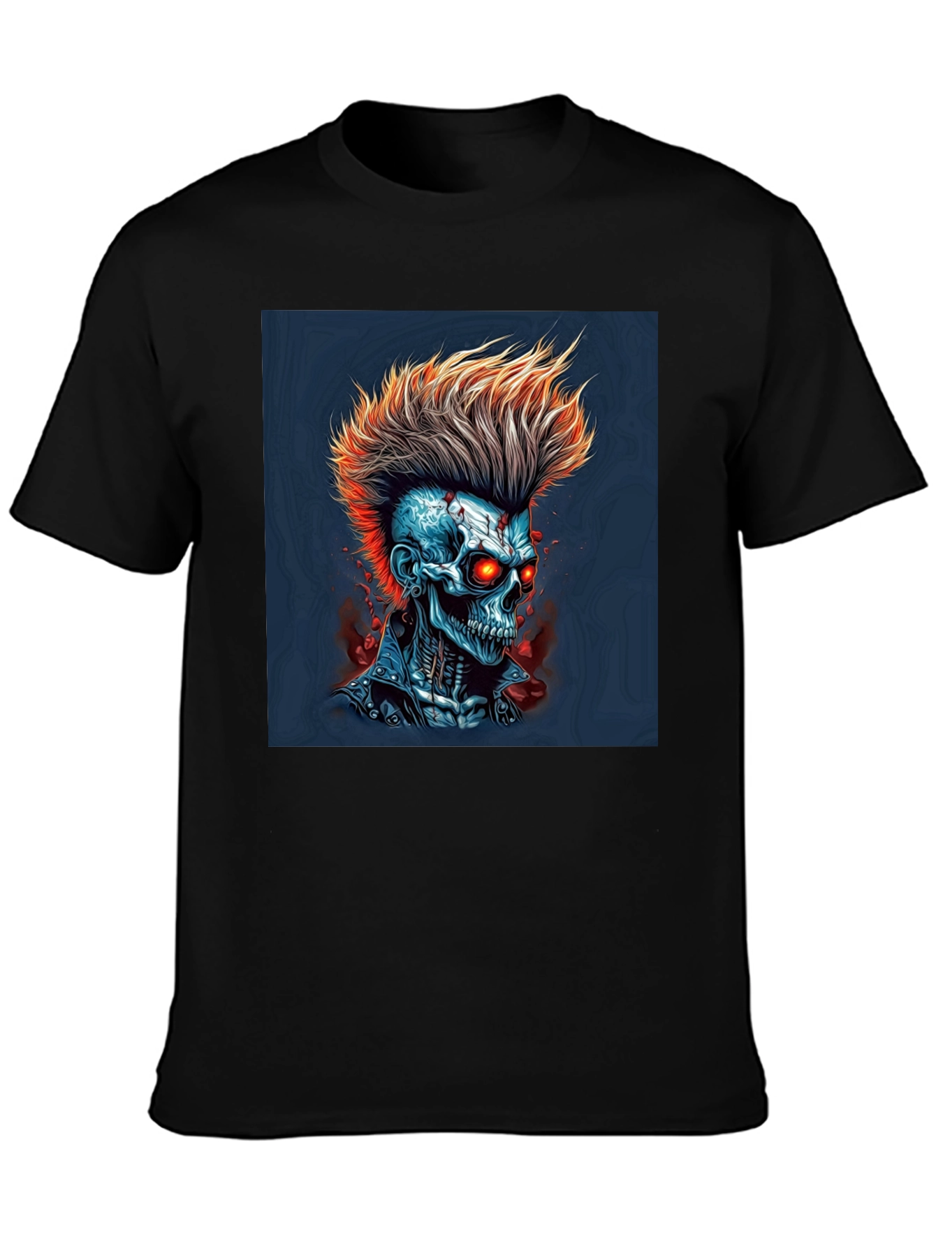 Edgy Skull Punk Graphic Tee