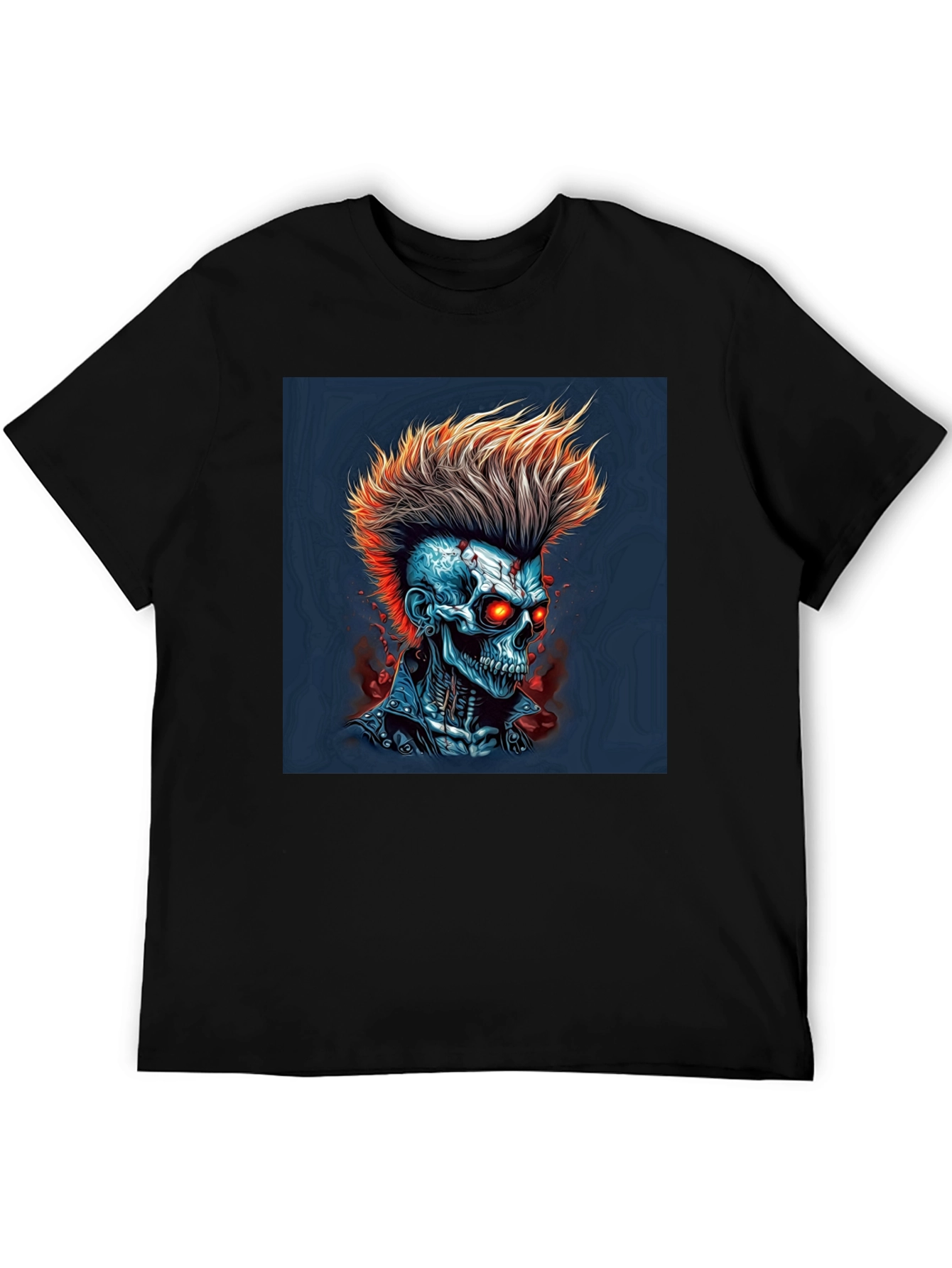 Edgy Skull Punk Graphic Tee