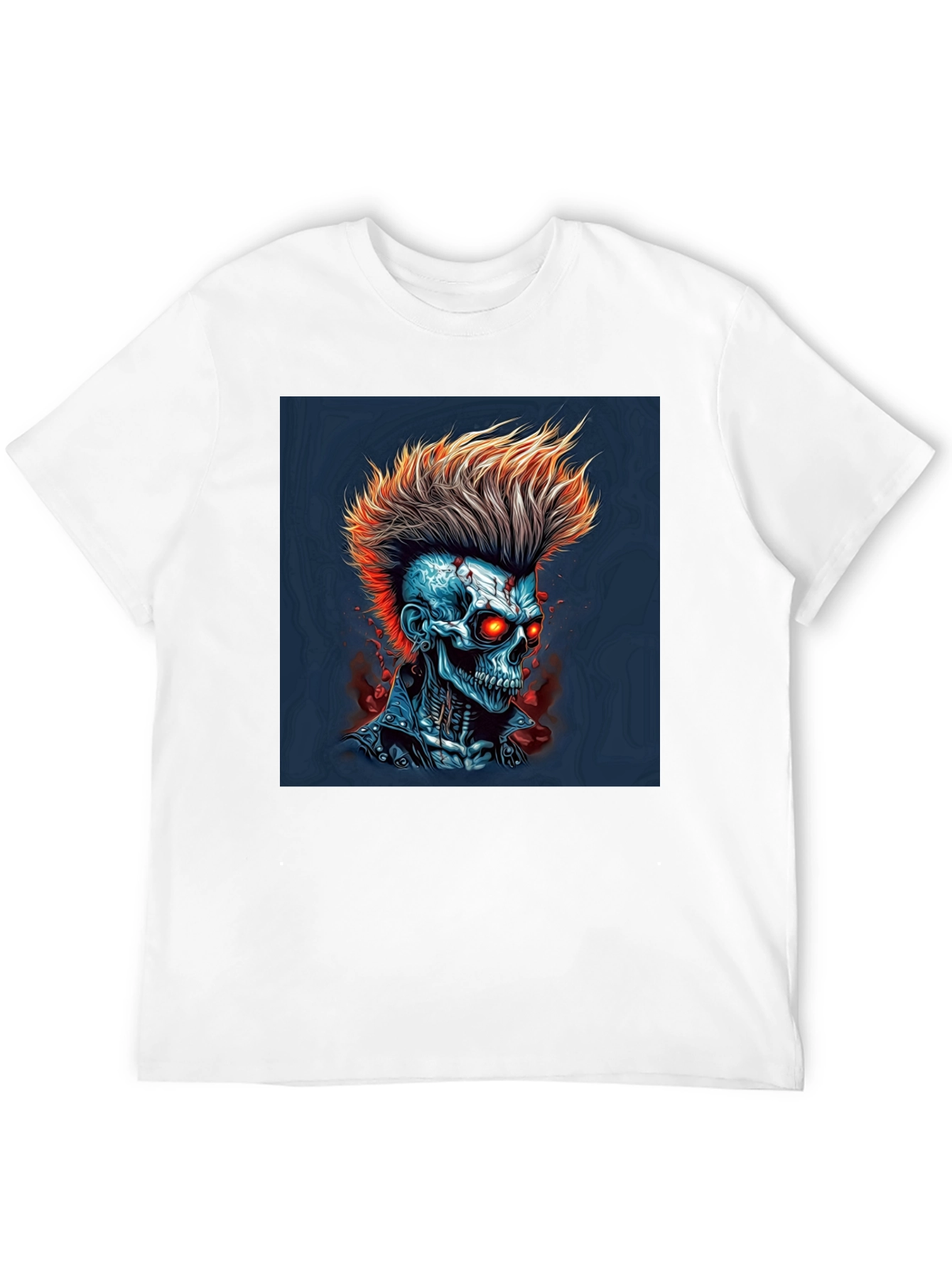 Edgy Skull Punk Graphic Tee