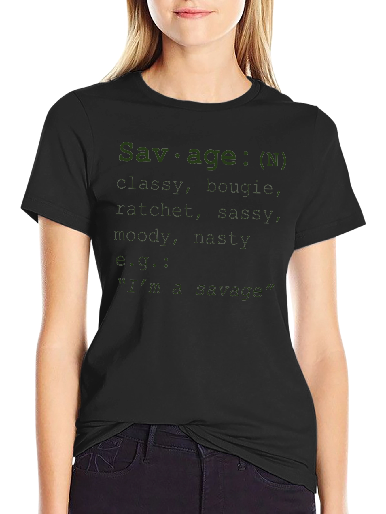 Savage Definition T-Shirt - Classy Bougie & Sassy Style
