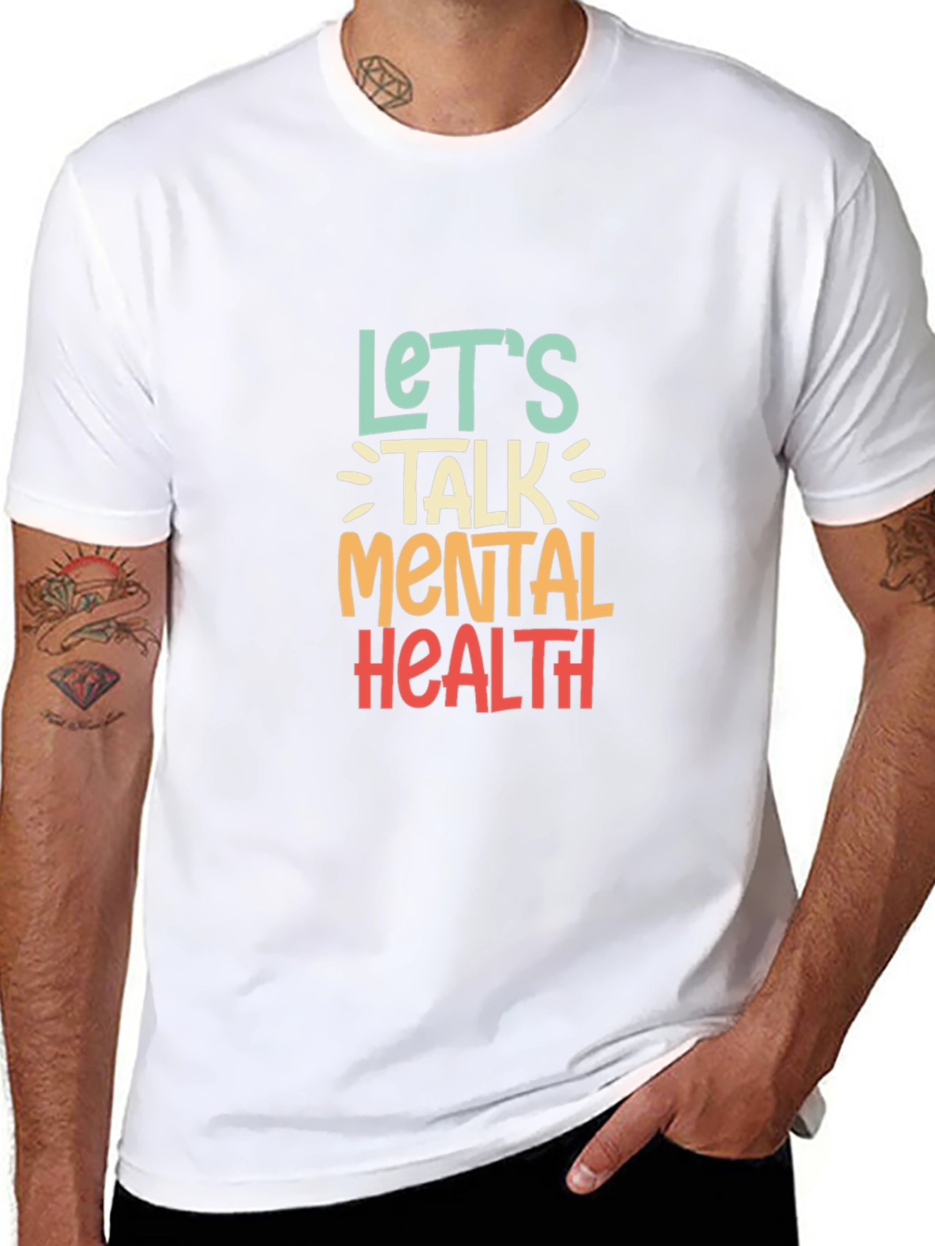 Lets Talk Mental Health Graphic Tee