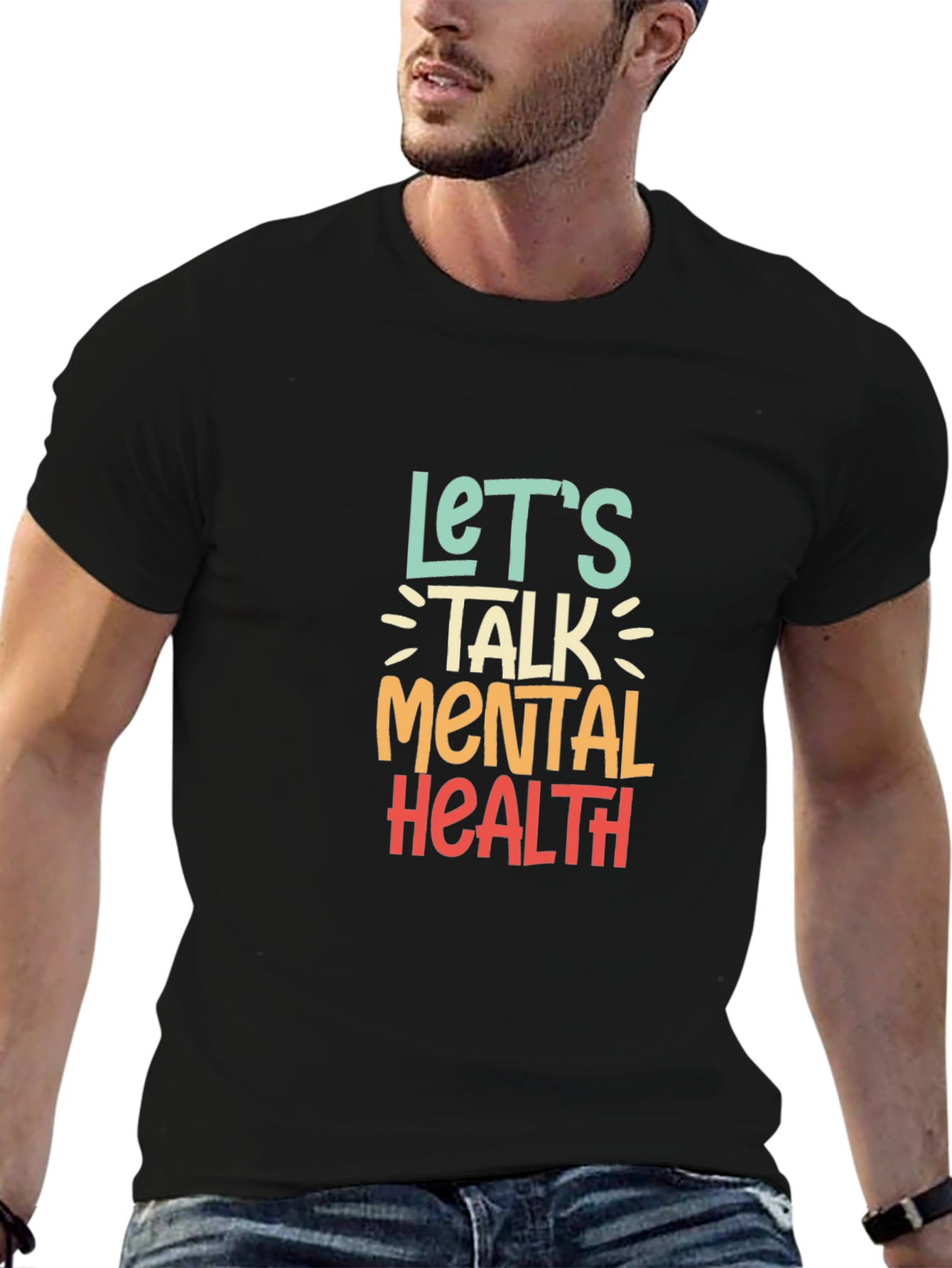 Lets Talk Mental Health Graphic Tee