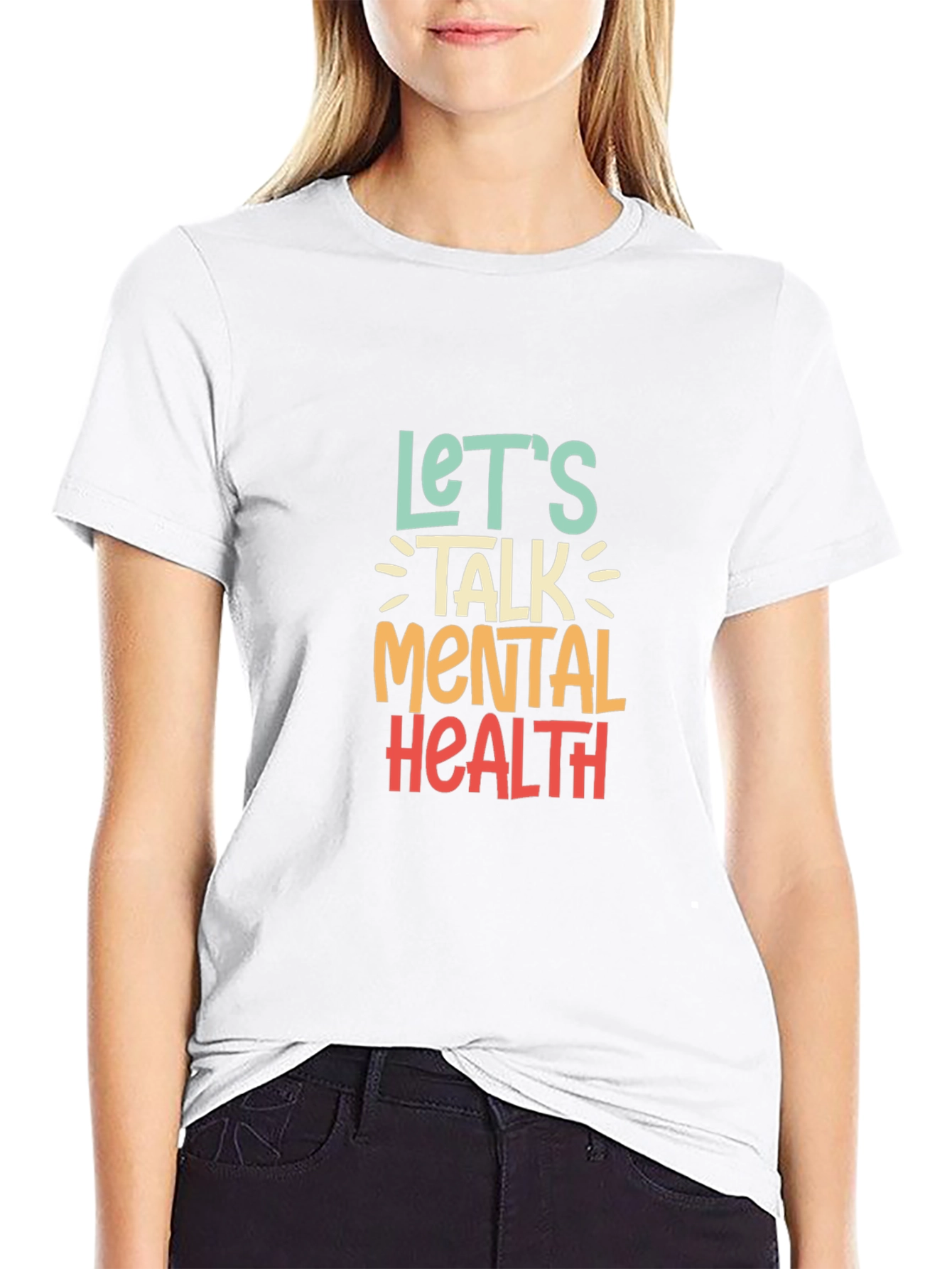 Lets Talk Mental Health Graphic Tee
