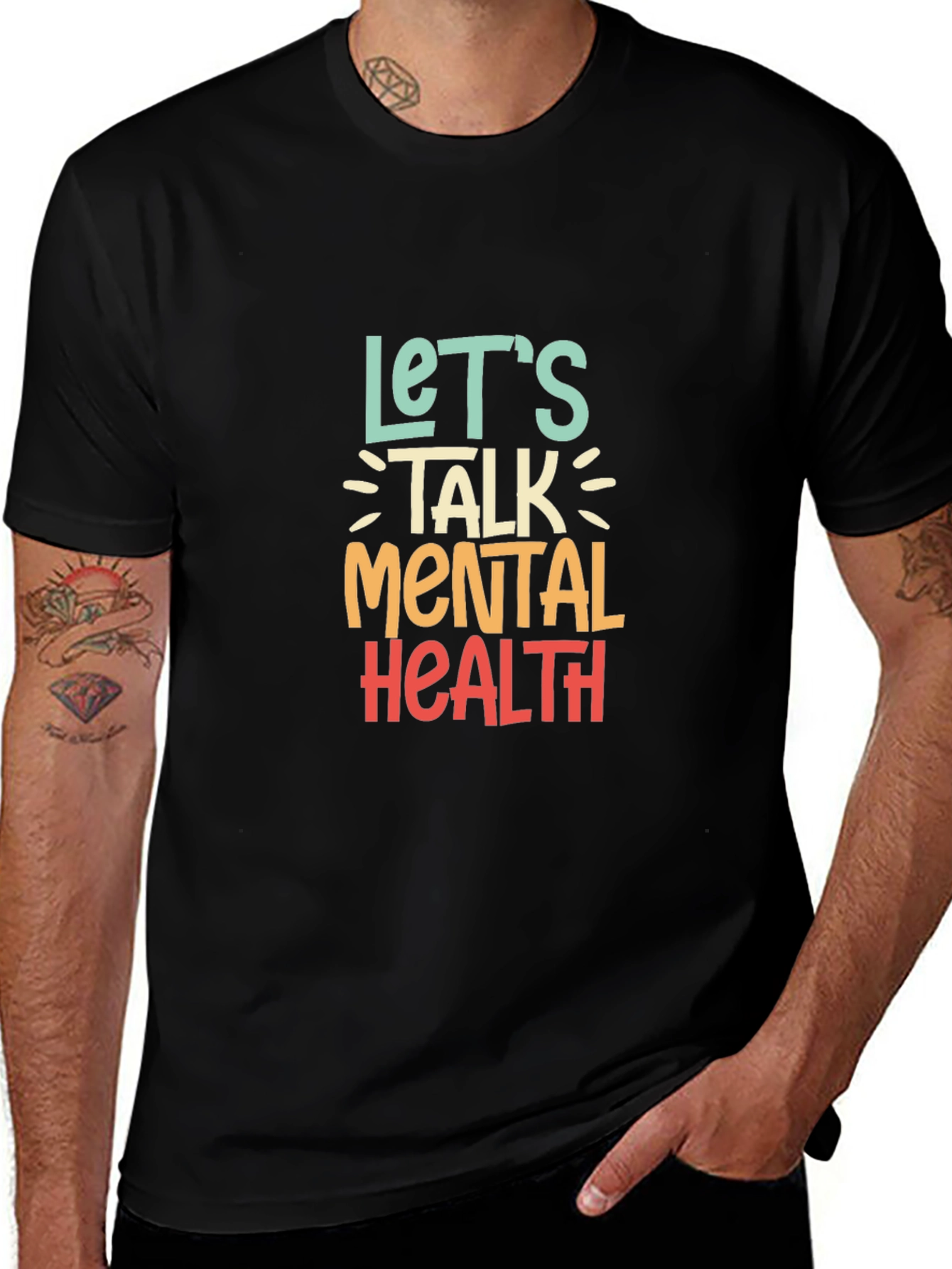 Lets Talk Mental Health Graphic Tee