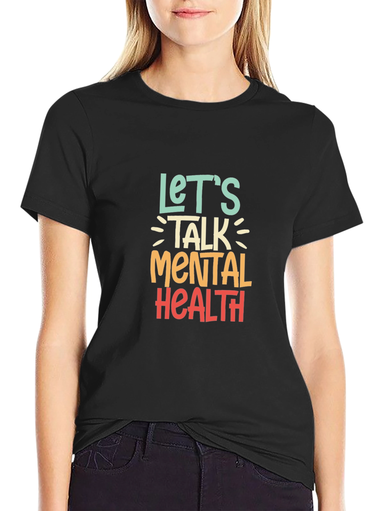 Lets Talk Mental Health Graphic Tee