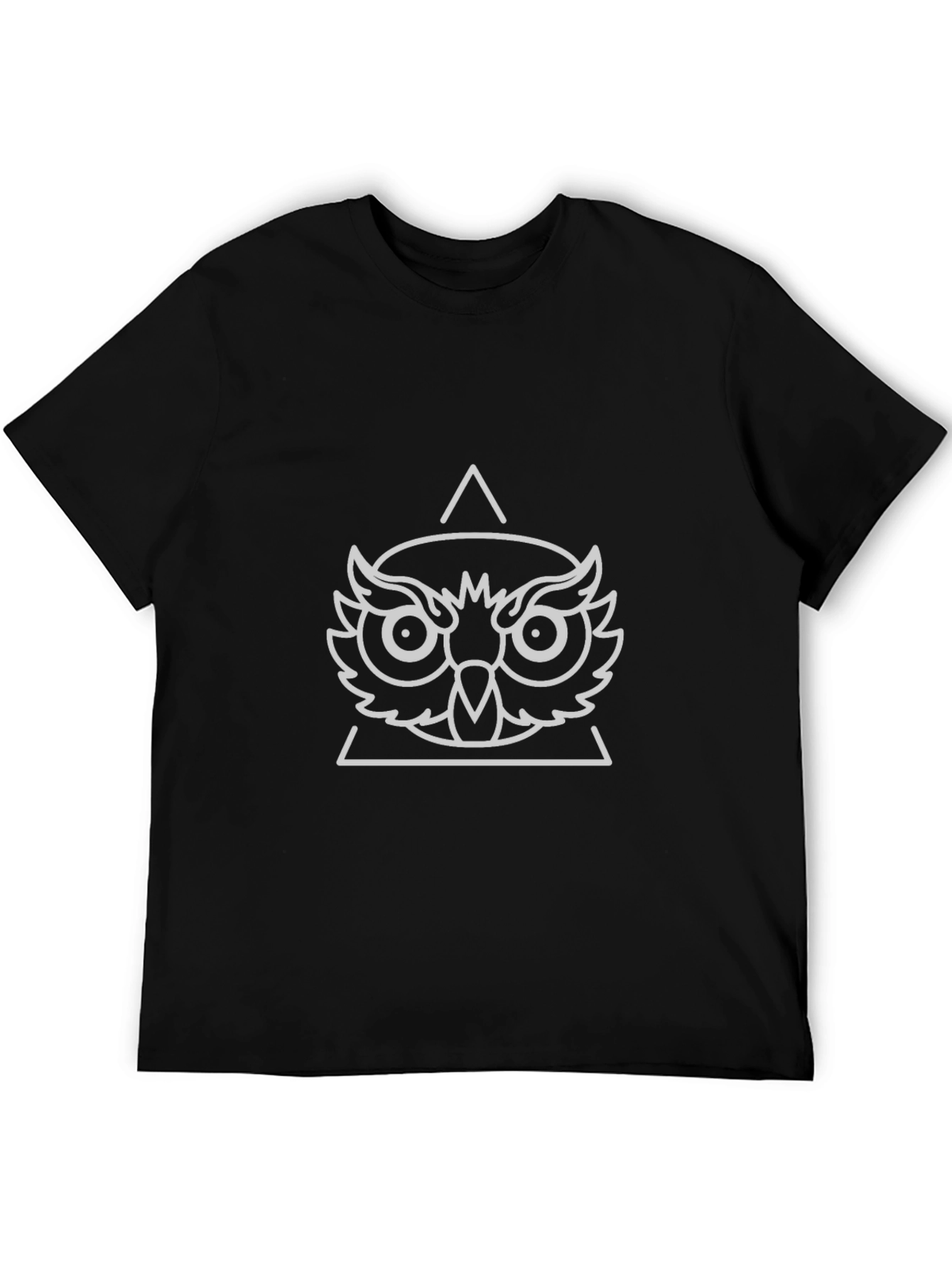 Owl Graphic Tee - Unique Geometric Design