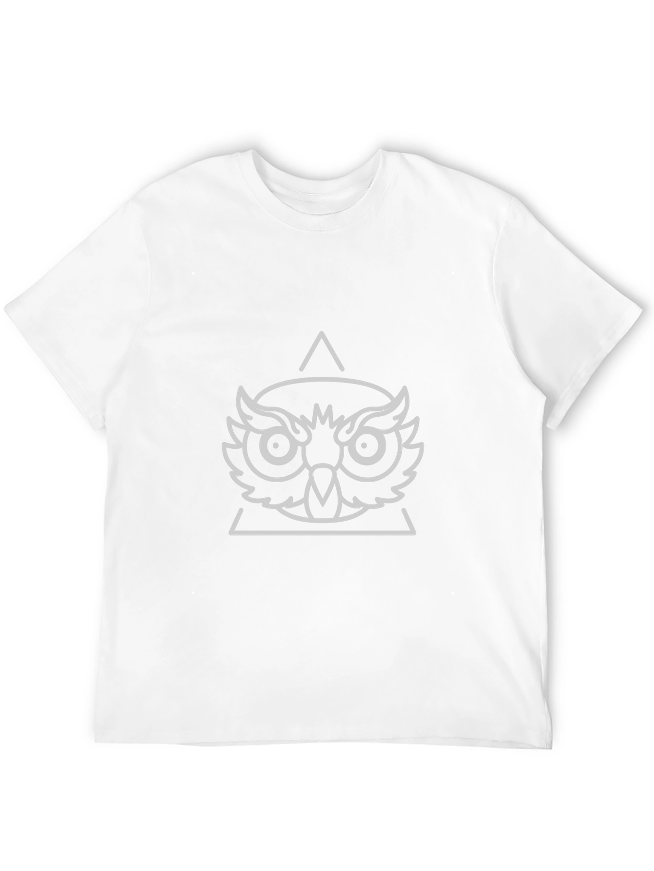 Owl Graphic Tee - Unique Geometric Design