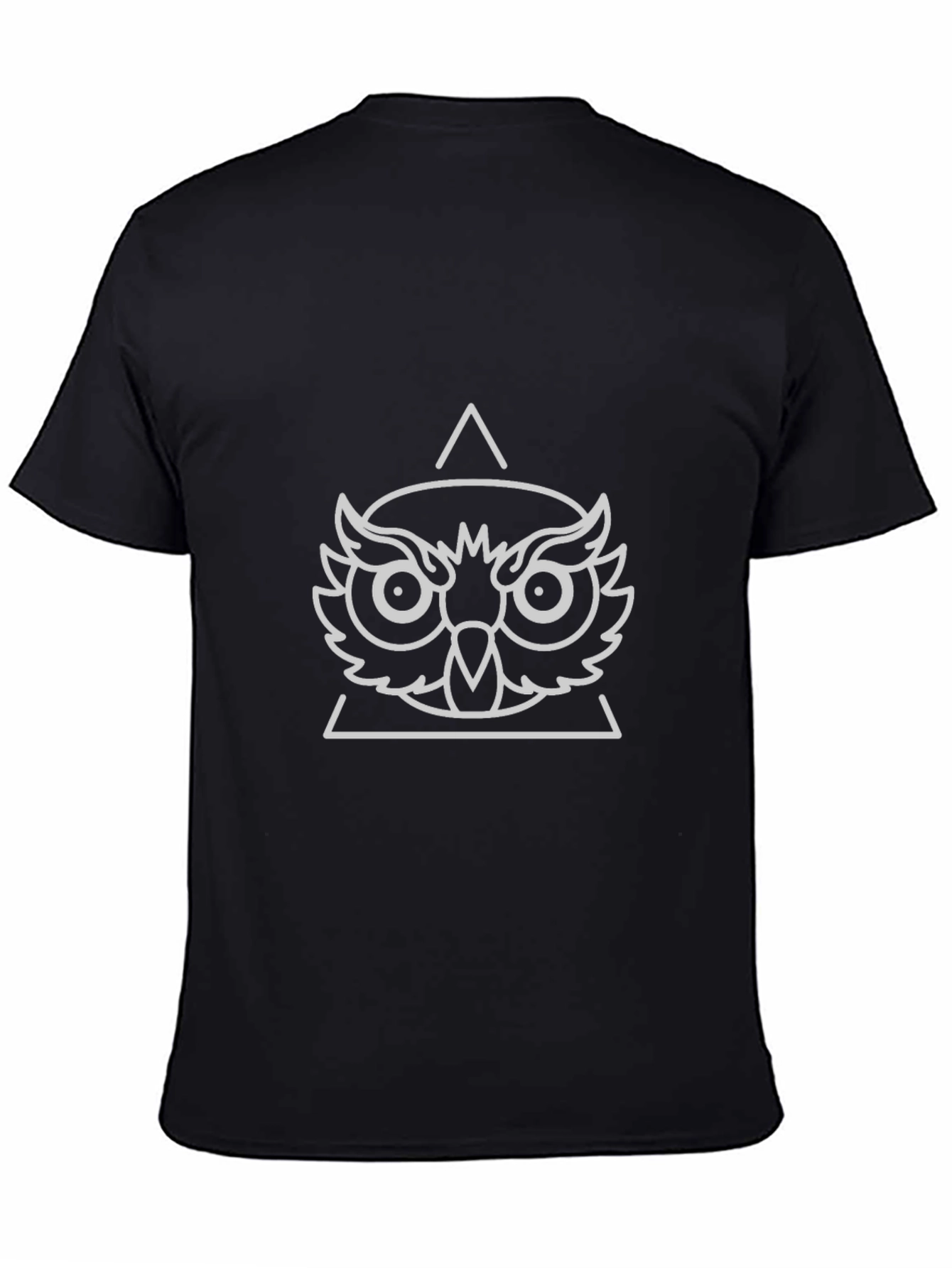 Owl Graphic Tee - Unique Geometric Design
