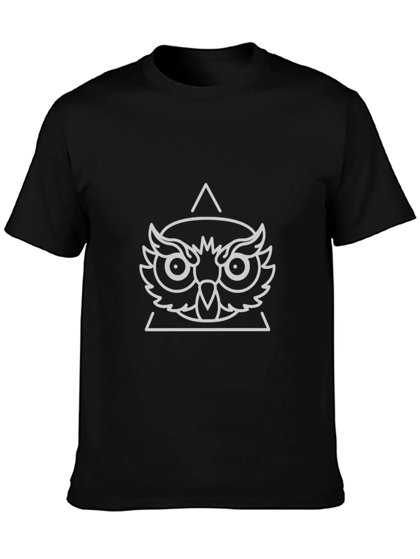 Owl Graphic Tee - Unique Geometric Design