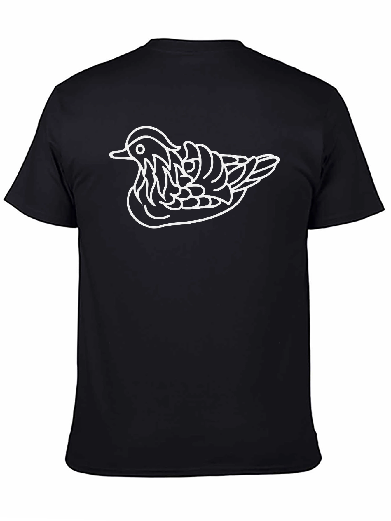 Duck Outline Graphic Tee - Stylish Casual Wear