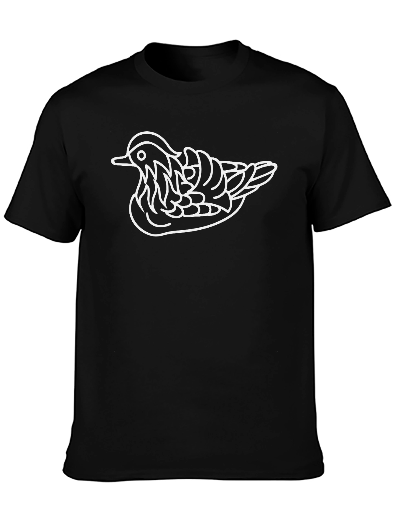 Duck Outline Graphic Tee - Stylish Casual Wear