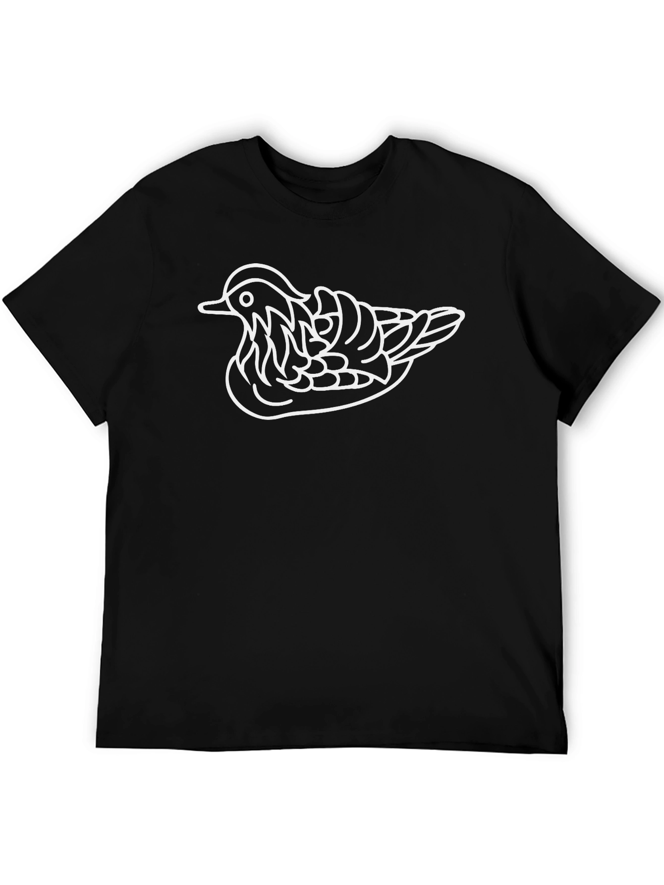 Duck Outline Graphic Tee - Stylish Casual Wear