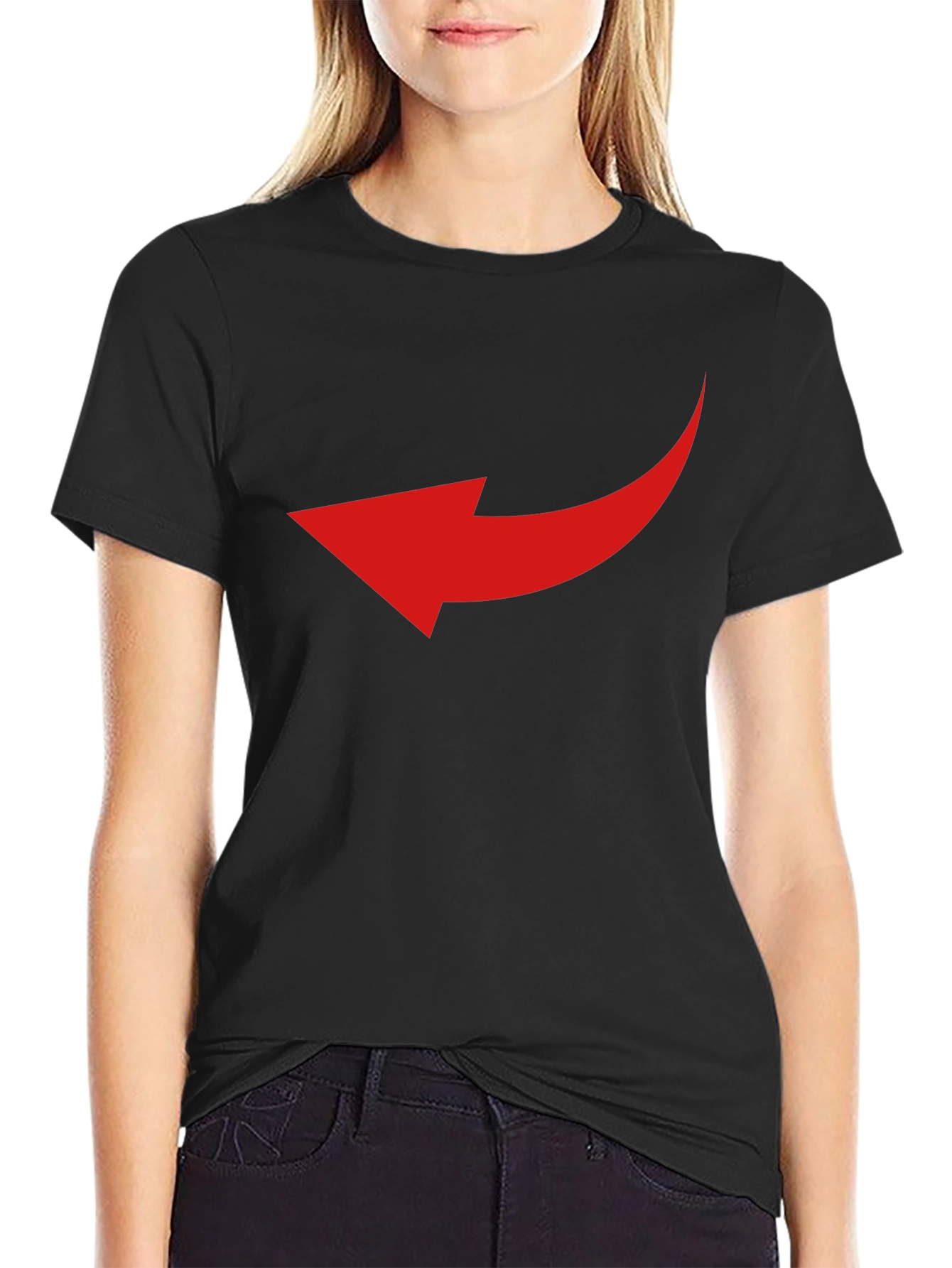 Arrow Graphic Black T-Shirt - Point the Way!