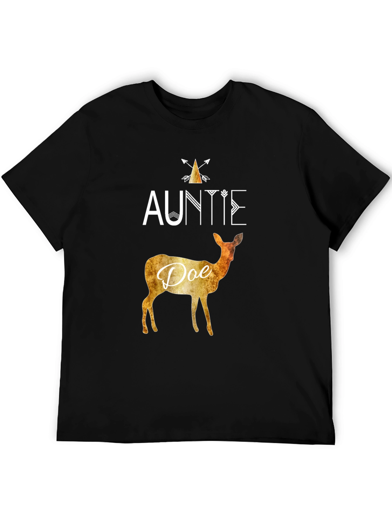 Auntie Doe Graphic Tee - Cute Deer Lover Shirt