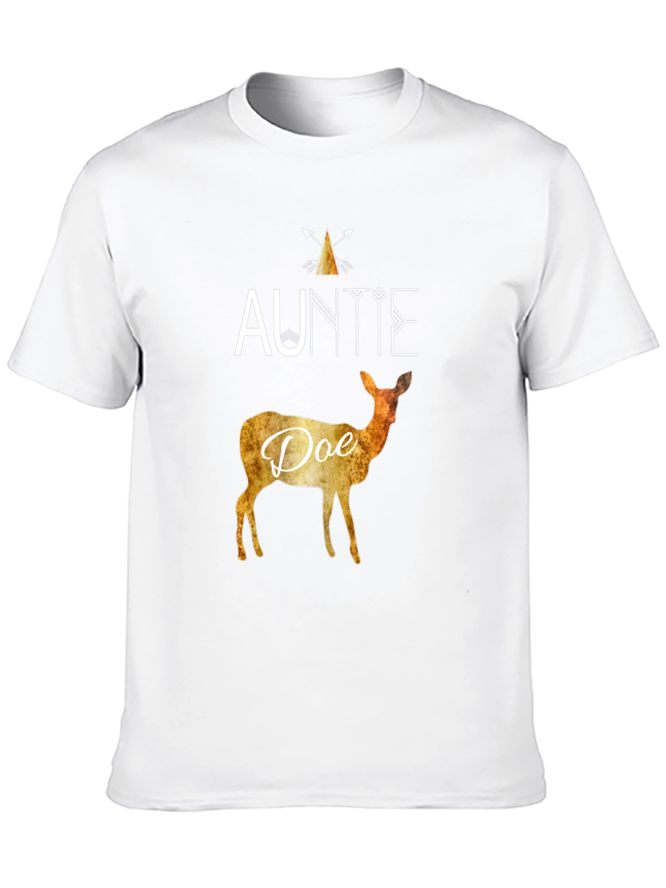 Auntie Doe Graphic Tee - Cute Deer Lover Shirt